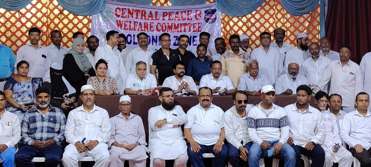 Committee members at a community gathering